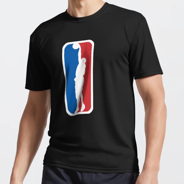 Edited NBA Logo Essential T-Shirt for Sale by DieLoz