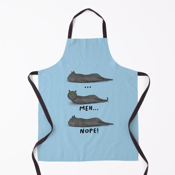 Item preview, Meh...Nope! - Funny Cat - Blue designed and sold by Kittys-Art.