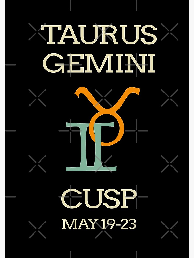 Zodiac Cusp Taurus Gemini May Birthday Spiral Notebook