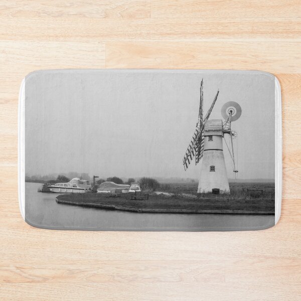Item preview, Black and white Thurne Mill designed and sold by cdkphotos.