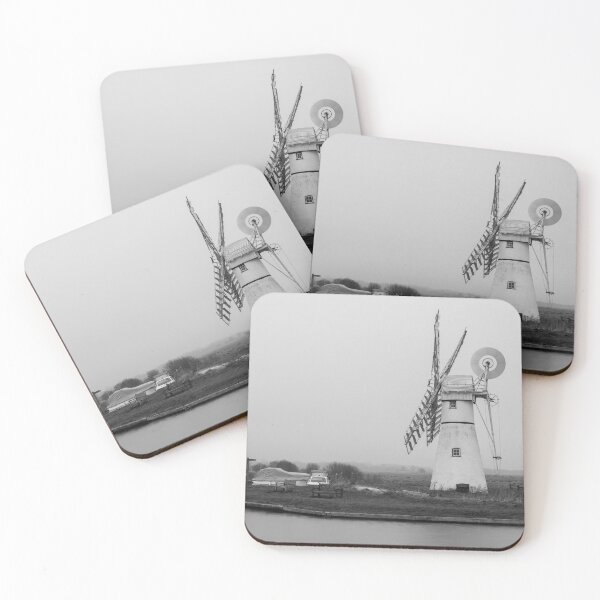 Item preview, Black and white Thurne Mill designed and sold by cdkphotos.