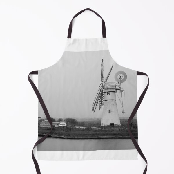 Item preview, Black and white Thurne Mill designed and sold by cdkphotos.