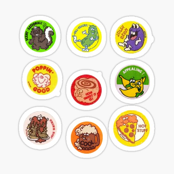 pack d'autocollants vintage scratch & sniff # 2 Sticker
