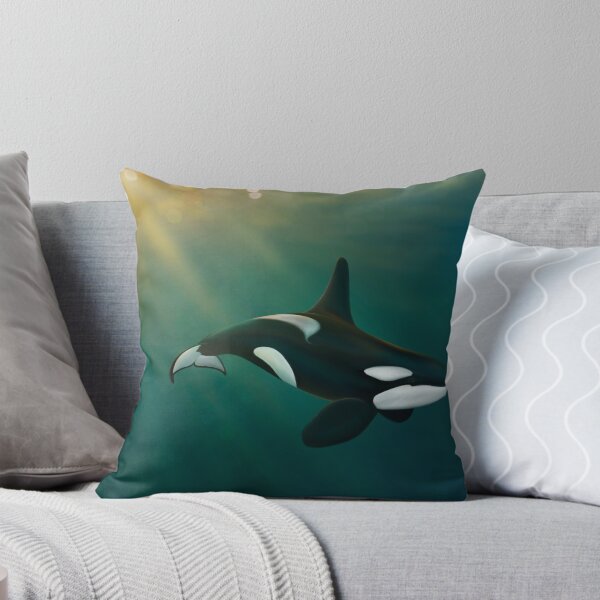 Item preview, Orca underwater sunset scene designed and sold by Moana Matron Designs.