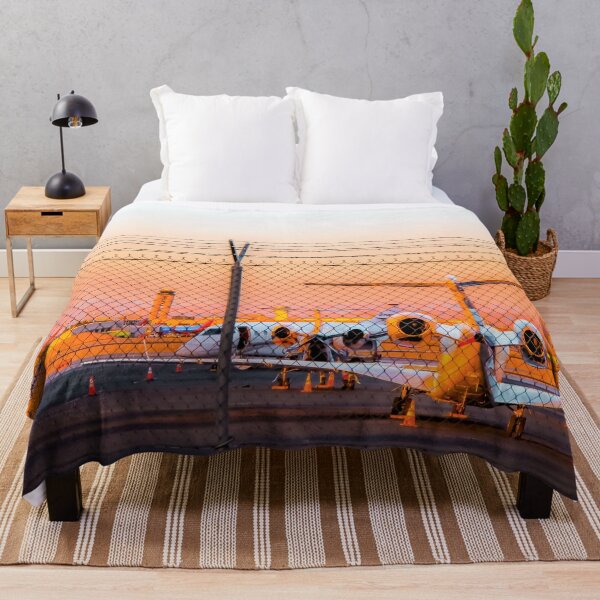 Item preview, Airplane at Las Vegas airport USA with sunset sky designed and sold by Mrvell.