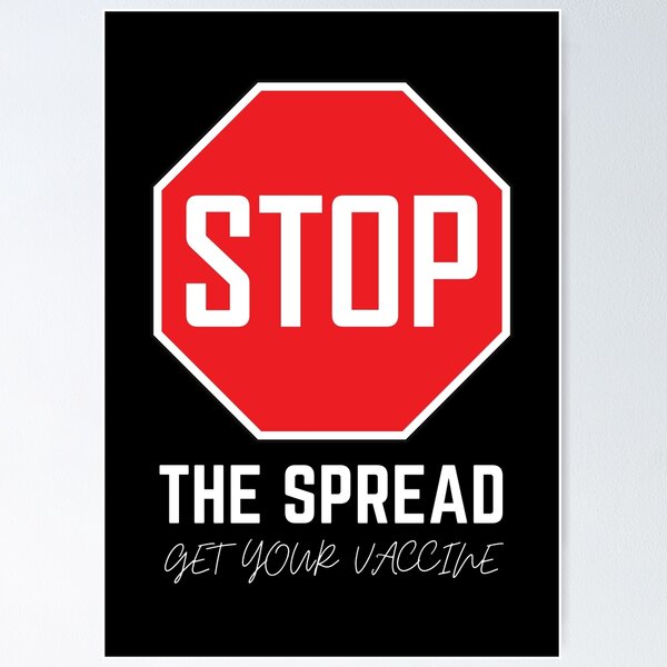 Item preview, Stop the spread, get your vaccine designed and sold by Caregiverology.