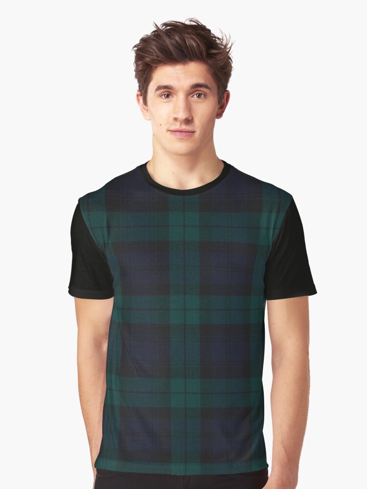 Black watch shirt mens Clearance
