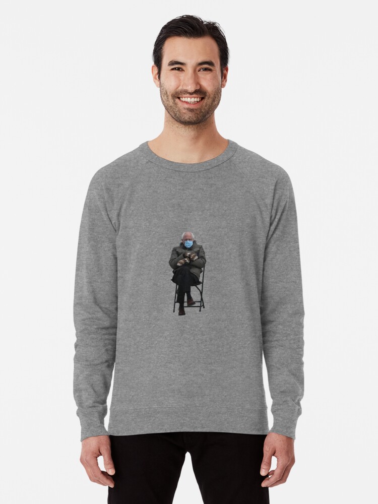 Bernie sitting online sweatshirt