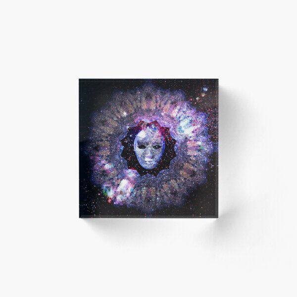 Dream Awake Cosmos Mask Acrylic Block