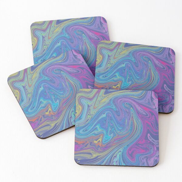 Item preview, Psychedelic Purple Rainbow Swirl Pattern, luminous pattern with psychedelic vibes designed and sold by ToriaScarlett.