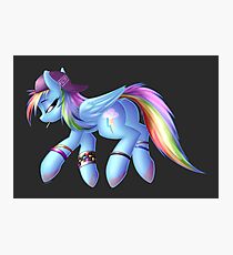 Regenbogen-Strich - Punk Fotodruck