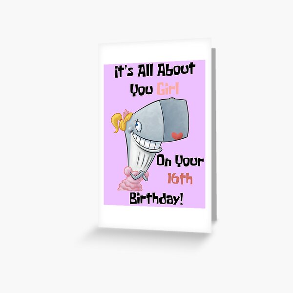 It's All About You Girl Greeting Card