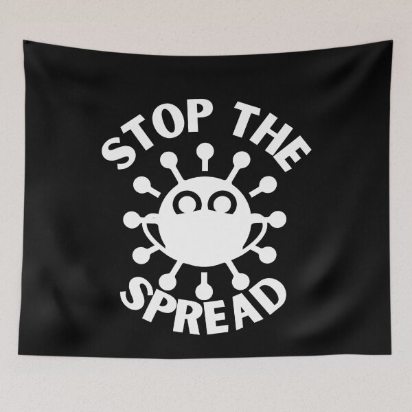 Item preview, Stop the spread virus mask designed and sold by Caregiverology.