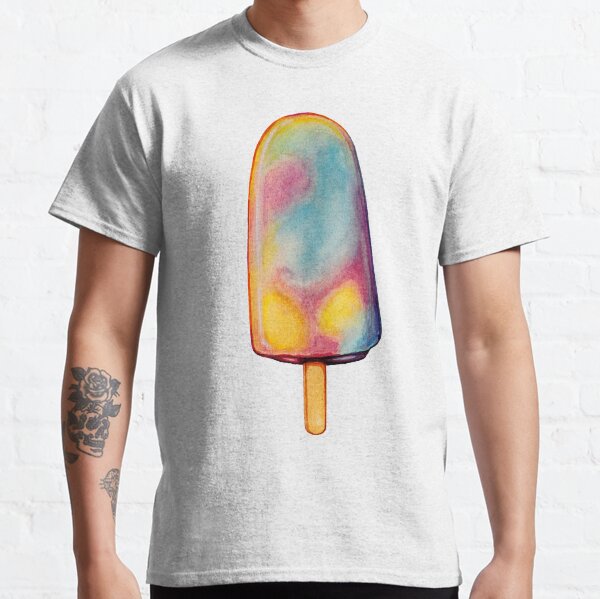 Rainbow Paddle Pop Pattern Classic T-Shirt