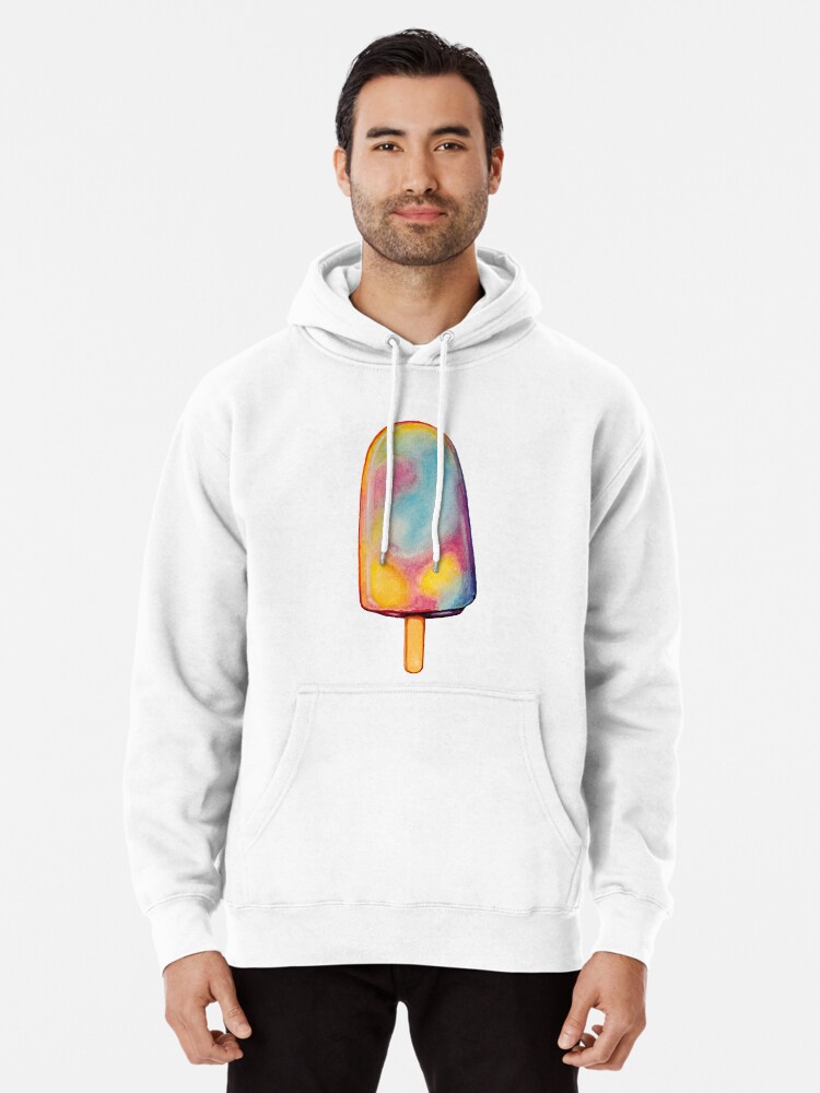 Hoodie Template Rainbow Colour Hoodie Rainbow Paddle Pop Pattern