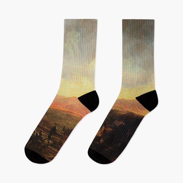Item preview, Navajo Desert Valley Sunset Sunrise Painting Blue Red Pink designed and sold by Art-Punk.