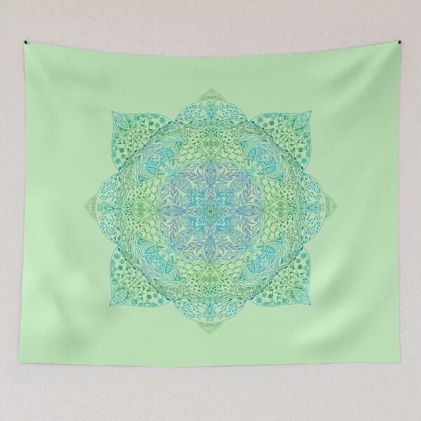 Item preview, Blue symbolic mandala designed and sold by DomaDoma.