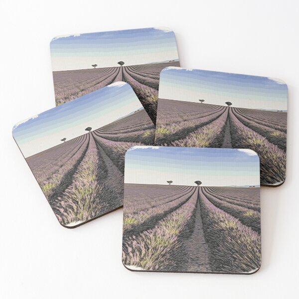 Item preview, Lavender fields in provence digital art designed and sold by pietrofoto.