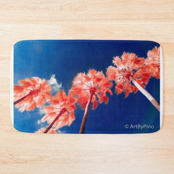 Item preview, Palms Blue Background designed and sold by ArtByPino.