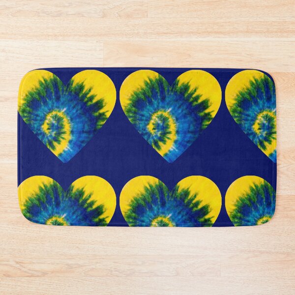 Item preview, BLUE AND GOLD TIE DYE HEART designed and sold by MNG123.