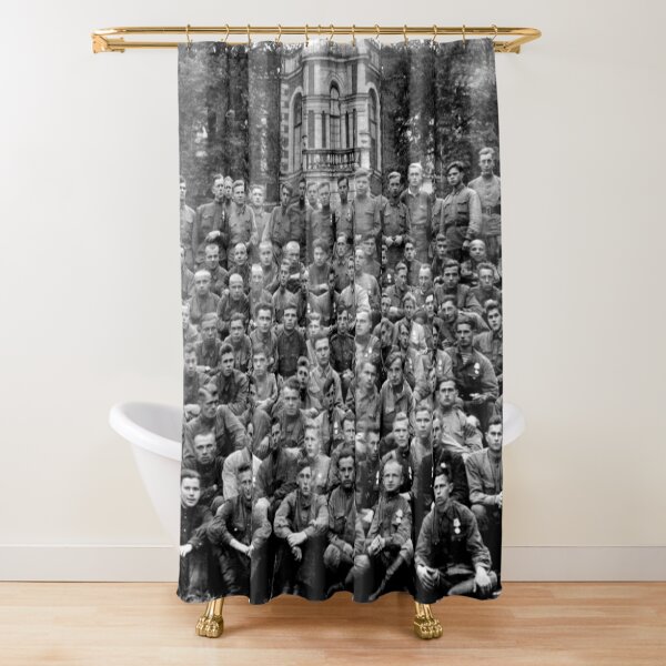 WWII soldiers Shower Curtain