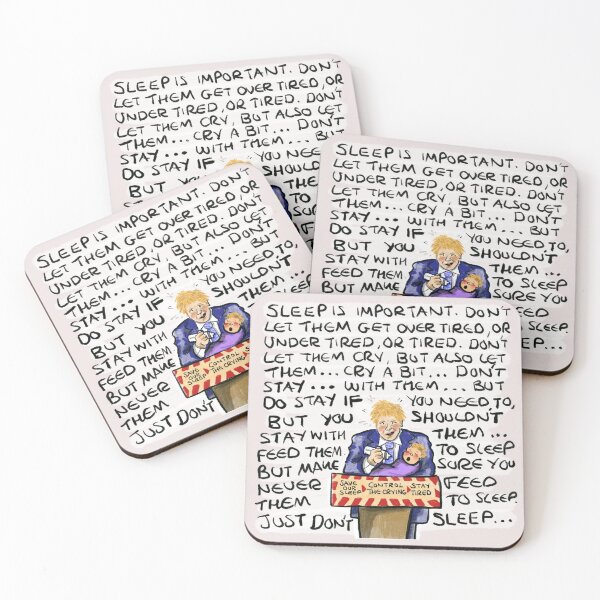 Item preview, Boris Lockdown Sleep Training: daily doodle design designed and sold by Hannah's  Doodles.