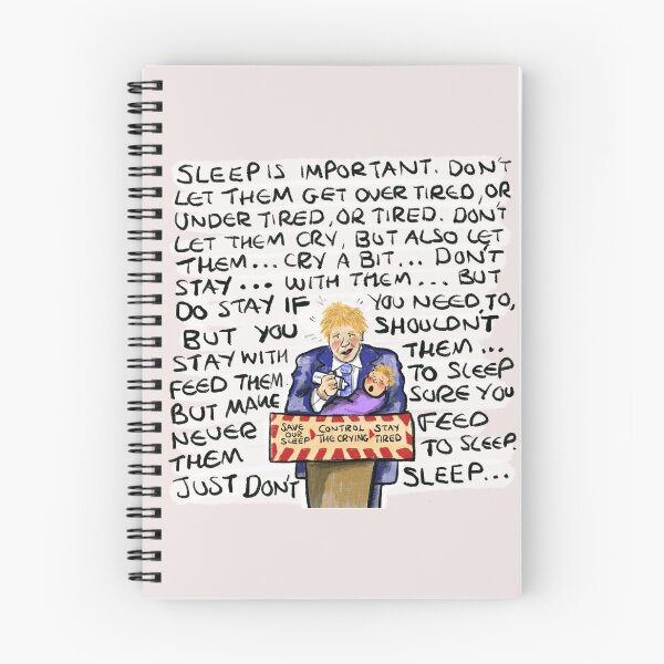 Item preview, Boris Lockdown Sleep Training: daily doodle design designed and sold by Hannah's  Doodles.