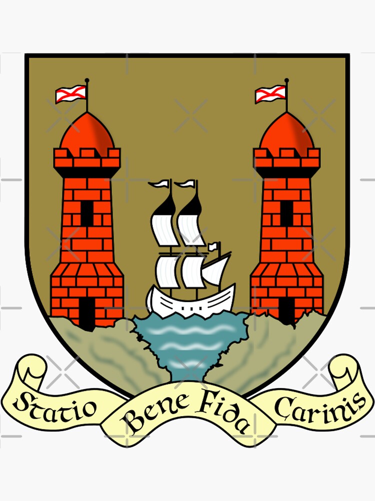 "Coat of Arms of Cork City, County Cork" Sticker for Sale by Shav