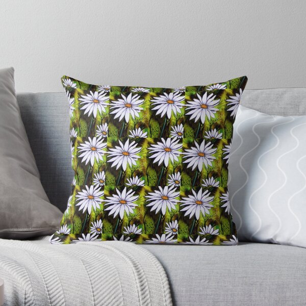 Daisy Delight Throw Pillow