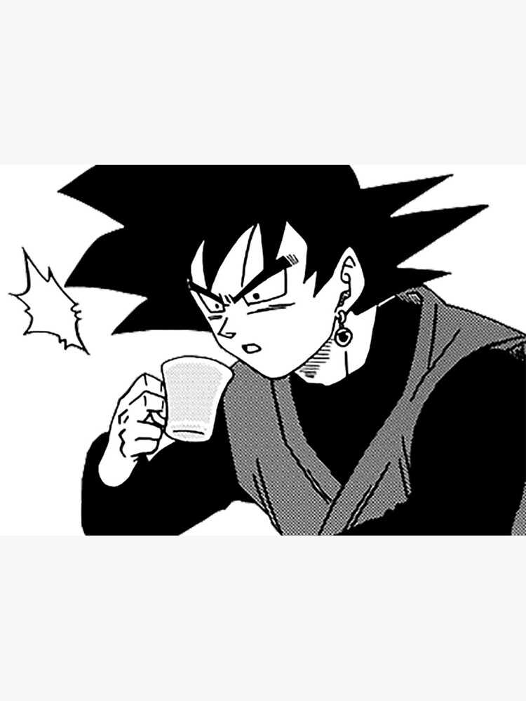 Goku Black Drinking Tea Canvas Print For Sale By Captainbigman Redbubble 7201