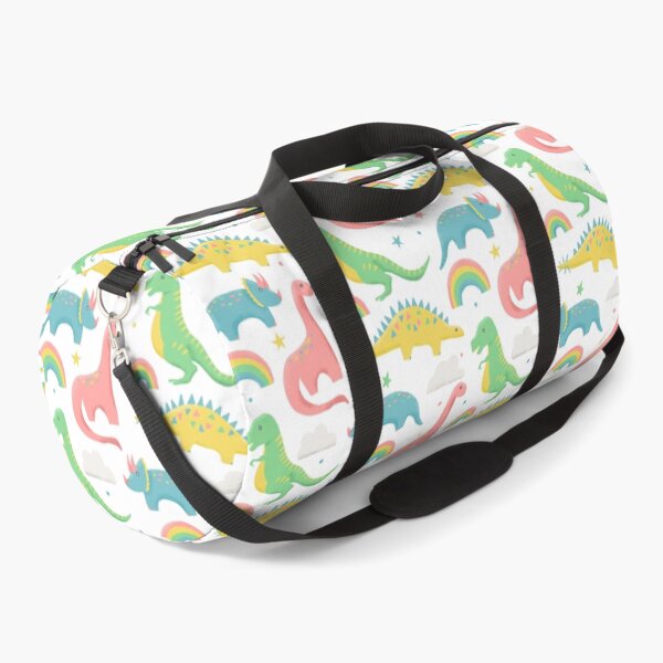 Item preview, Dinosaurs + Rainbows in Pink  designed and sold by latheandquill.