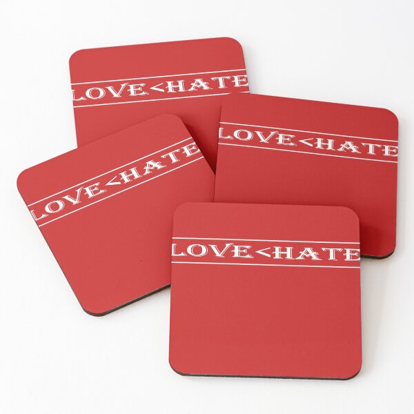 Item preview, love - hate designed and sold by kmf1313.