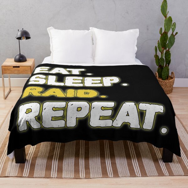 Item preview, Eat Sleep Raid Repeat designed and sold by ZenCloak.