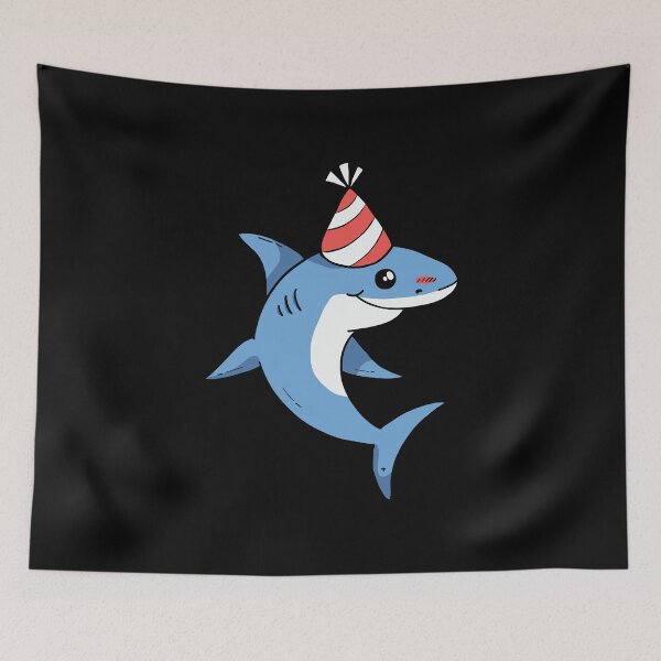 Item preview, Cute Birthday Shark designed and sold by OnepixArt.