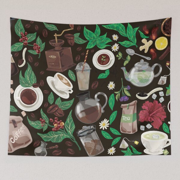 Item preview, Assorted Coffee and Tea Buffet Spread designed and sold by Alicia Chee.