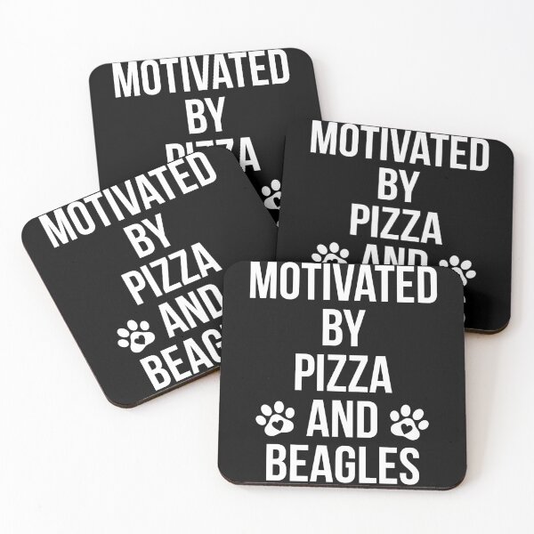 Item preview, motivated by pizza and beagles - funny beagles merch designed and sold by RayanDesigns.