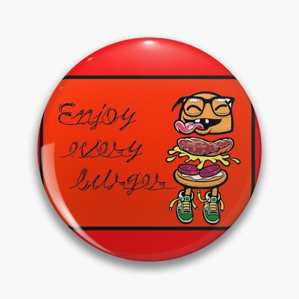 Item preview, Enjoy every burger (red) designed and sold by Skloilustra.