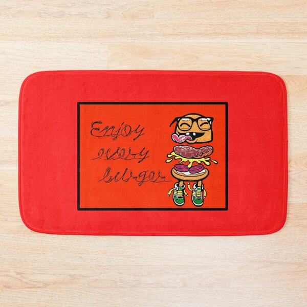 Item preview, Enjoy every burger (red) designed and sold by Skloilustra.