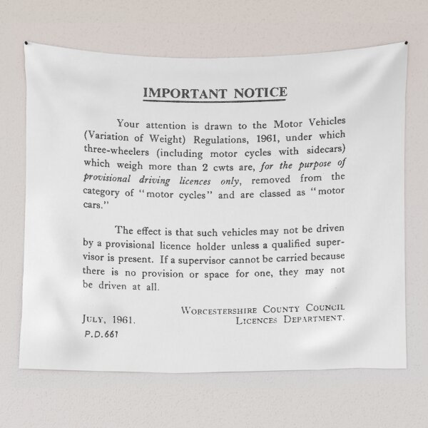 Item preview, Three Wheeler Licence designed and sold by PetroleumSpirit.