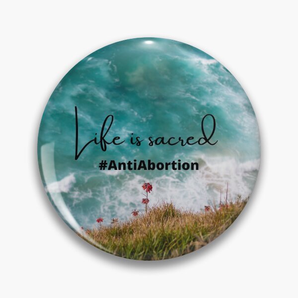 Item preview, Life Is Sacred #AntiAbortion Beach Meadow Background designed and sold by ChristianCoding.