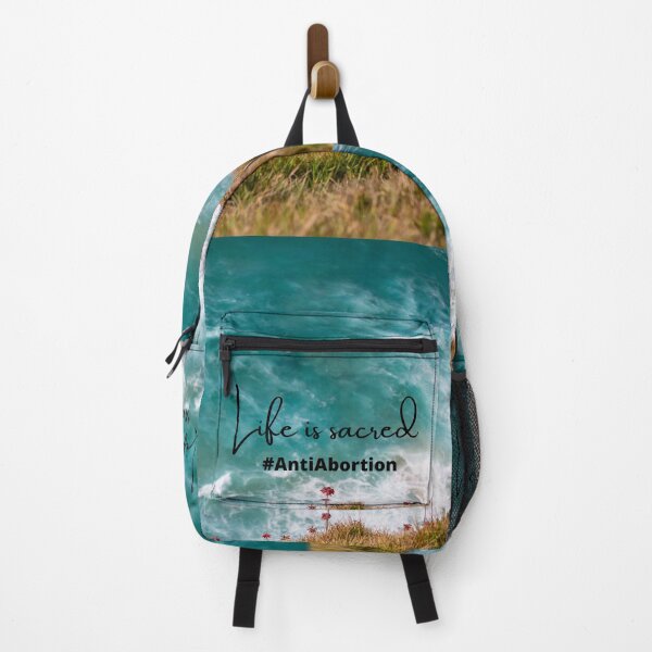 Item preview, Life Is Sacred #AntiAbortion Beach Meadow Background designed and sold by ChristianCoding.