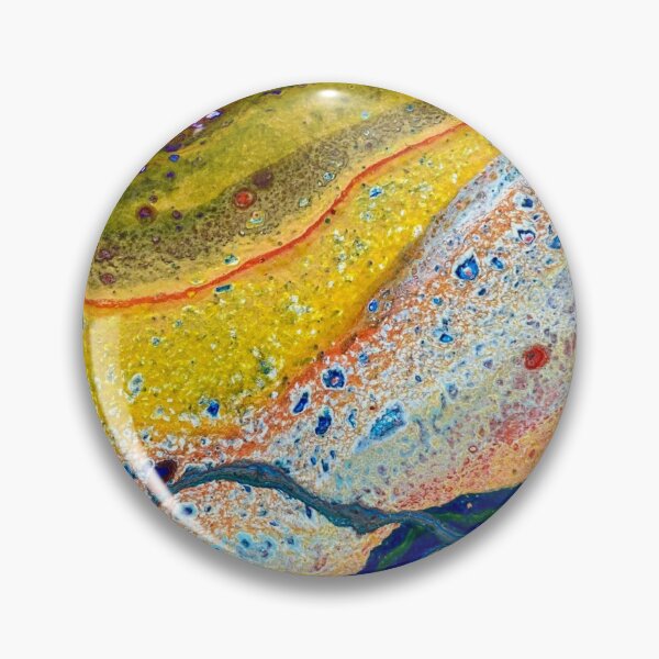 Item preview, Aerial view Colourful Fields - Abstract Pouring Art designed and sold by Artdianarada.