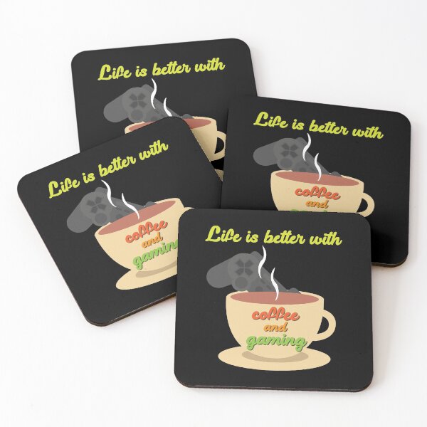 Item preview, life is better with coffee and gaming designed and sold by flakoart.