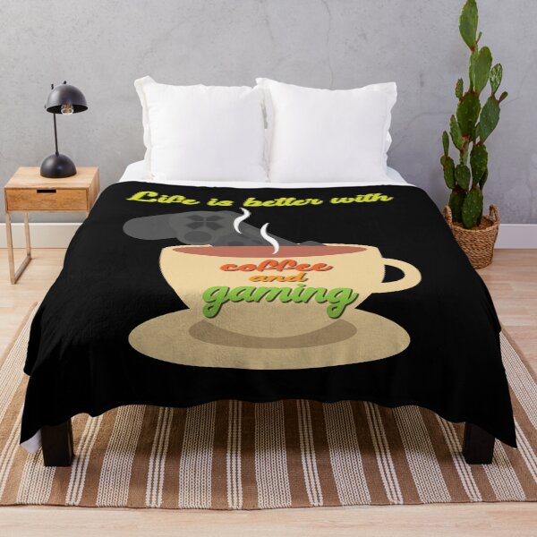 Item preview, life is better with coffee and gaming designed and sold by flakoart.