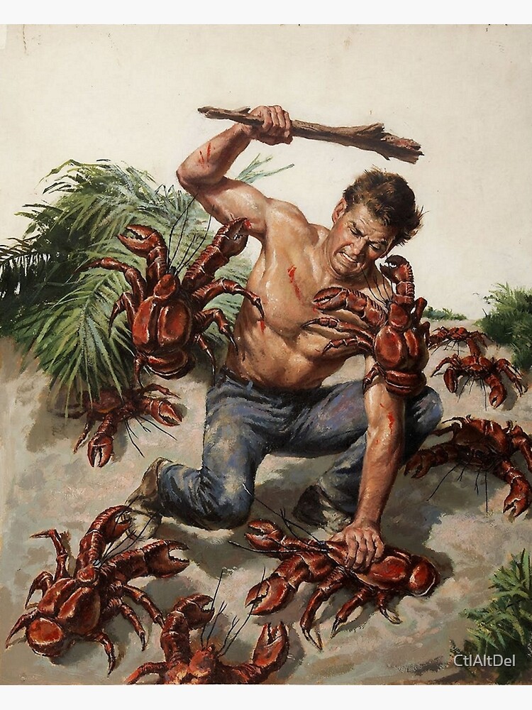 "Crab attack!" Poster by CtlAltDel Redbubble