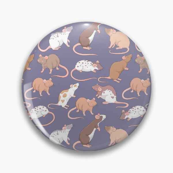 Item preview, Cute rattie rats against a slate grey background by Whimsicolourart designed and sold by Whimsicolourart.