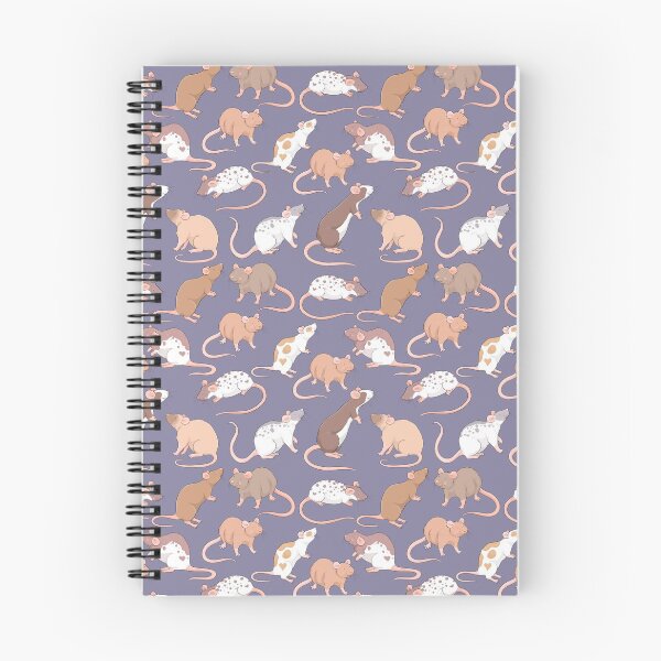 Item preview, Cute rattie rats against a slate grey background by Whimsicolourart designed and sold by Whimsicolourart.