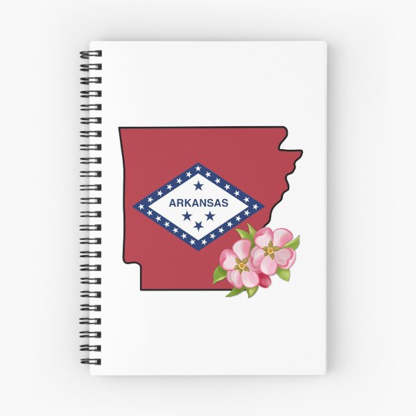 Item preview, State of Arkansas Flag with State Flower Apple Blossom designed and sold by Gsallicat.