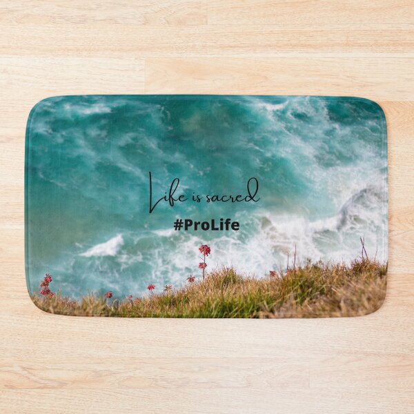 Item preview, Life Is Sacred #AntiAbortion Beach Meadow Background designed and sold by ChristianCoding.
