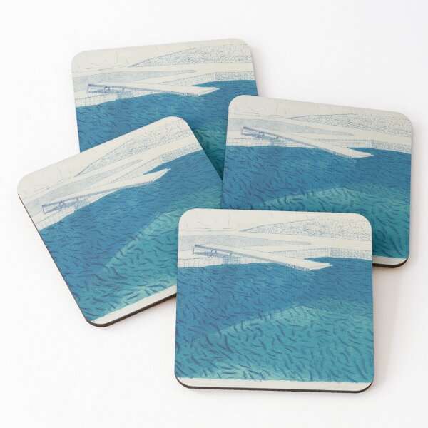 Item preview, David Hockney Not the Same Pool Print designed and sold by Freshfroot.
